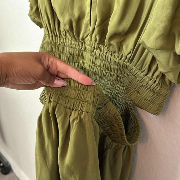 Anna Nata x REVOLVE Spencer Open Back Mini Dress Olive Green Size M - Picture 8 of 8